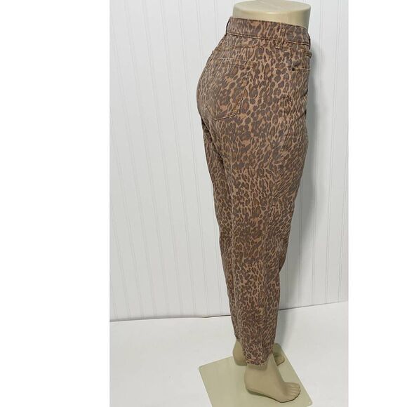 Style & Co Wild Puma Skinny Jeans Curvy Mid Rise Tummy Control Animal Print 6 - Picture 4 of 15